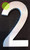Aluminum Number 2 HPD SIGN