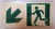 RUNNING MAN DOWN LEFT ARROW-  Hpd Sign
