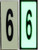 PHOTOLUMINESCENT DOOR NUMBER 6 HPD SIGN HEAVY DUTY / GLOW IN THE DARK "DOOR NUMBER SIX" HPD SIGN HEAVY DUTY