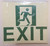 Exit  Glow in The Dark sticker  Sign