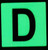 Glow in dark Number D HPD SIGN The Liberty Line