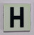 Glow in dark Number H sign The Liberty Line