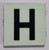 Glow in dark Number H SIGNAGE The Liberty Line
