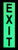 Glow in dark Number EXIT HPD SIGN The Liberty Line