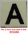 PHOTOLUMINESCENT DOOR NUMBER A SIGNAGE