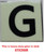 PHOTOLUMINESCENT DOOR NUMBER G SIGNAGE