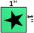 GLOW IN DARK STAR EMERGENCY MARKING DOB SIGN