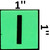 PHOTOLUMINESCENT DOOR NUMBER I DOB SIGN