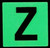 PHOTOLUMINESCENT DOOR NUMBER Z SIGNAGE