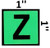PHOTOLUMINESCENT DOOR NUMBER Z DOB SIGN