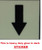 GLOW IN DARK DOWNWARDS ARROW EMERGENCY MARKING HPD SIGN