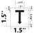 PHOTOLUMINESCENT DOWNWARD ARROW BUILDING SIGNHEAVY DUTY / GLOW IN THE DARK "DOWNWARDS ARROW" BUILDING SIGNHEAVY DUTY