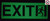 Photoluminescent "EXIT" DOB SIGN