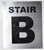 FLOOR NUMBER SignSTAIR B SIGNAGE