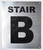 FLOOR NUMBER SignSTAIR B BUILDING SIGN