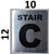 FLOOR NUMBER C BUILDING SIGN