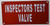 Inspectors Test Valve Sign