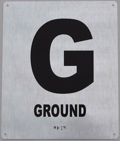 Ground Floor Sign -Tactile Signs Tactile Signs Floor Number Sign ...