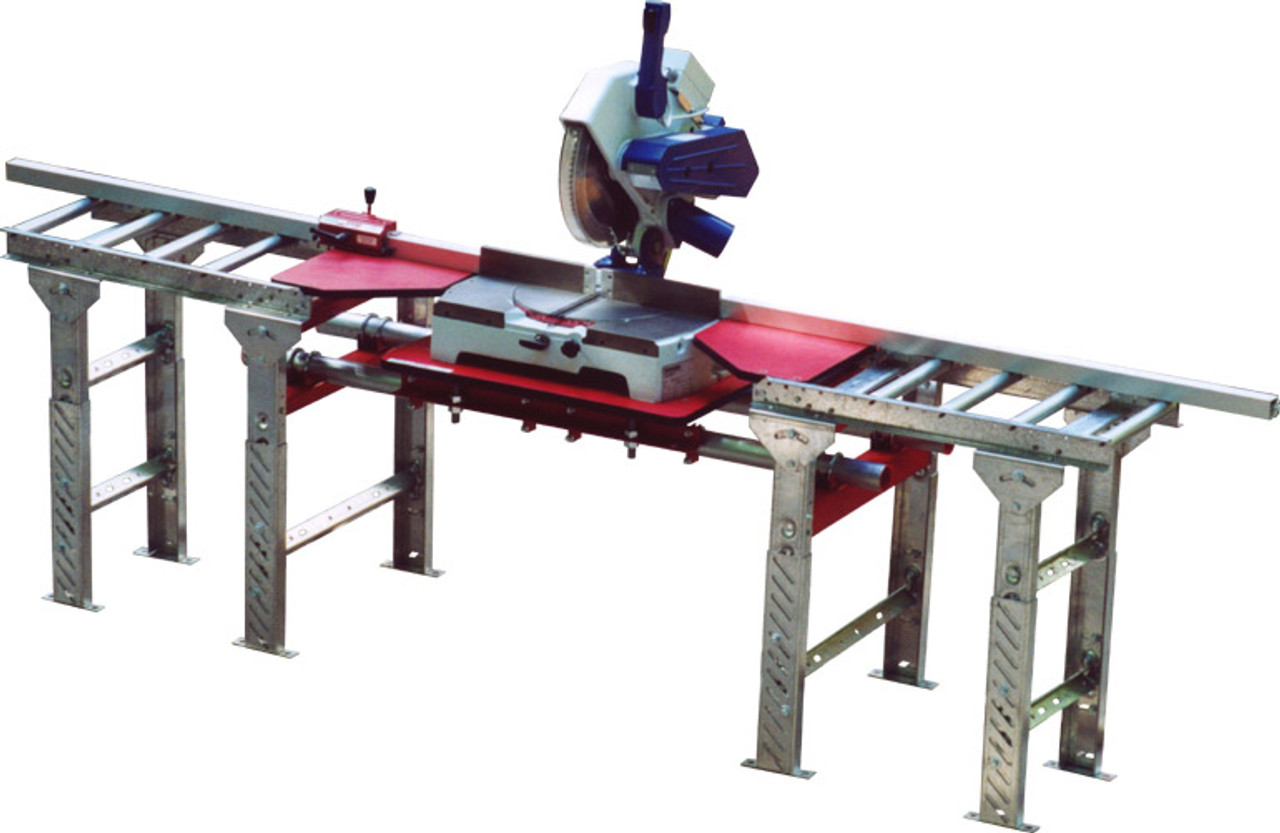 QSMT-8.5x8.5-FS Quick Silver Miter Saw Tables, 8.5ft. - 8.5ft., freestanding, roller top, by Hoffmann-USA