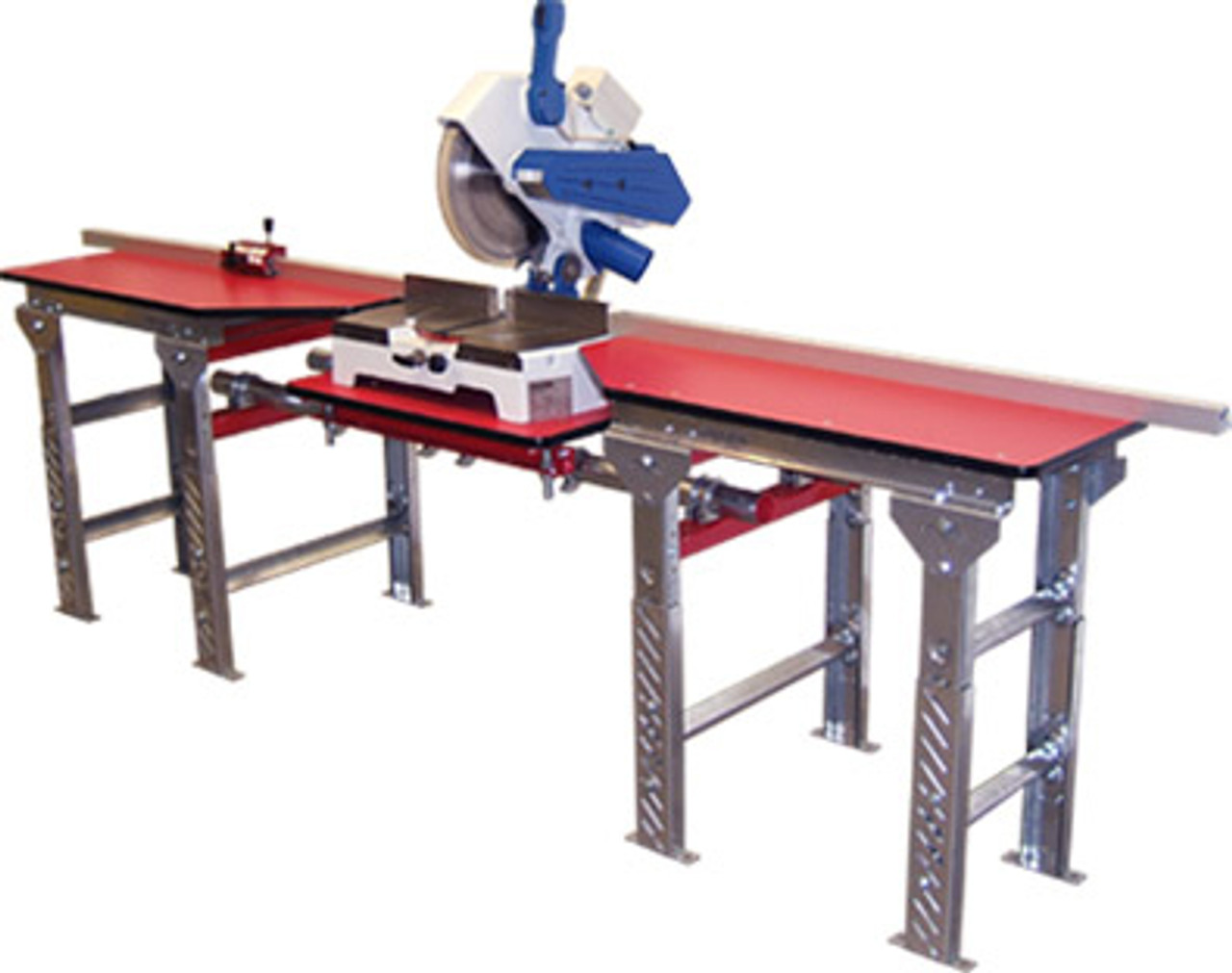QSMT-8.5x4-FS-S QuickSilver Miter Saw Tables, 8.5ft. - 4ft., solid top, by Hoffmann-USA