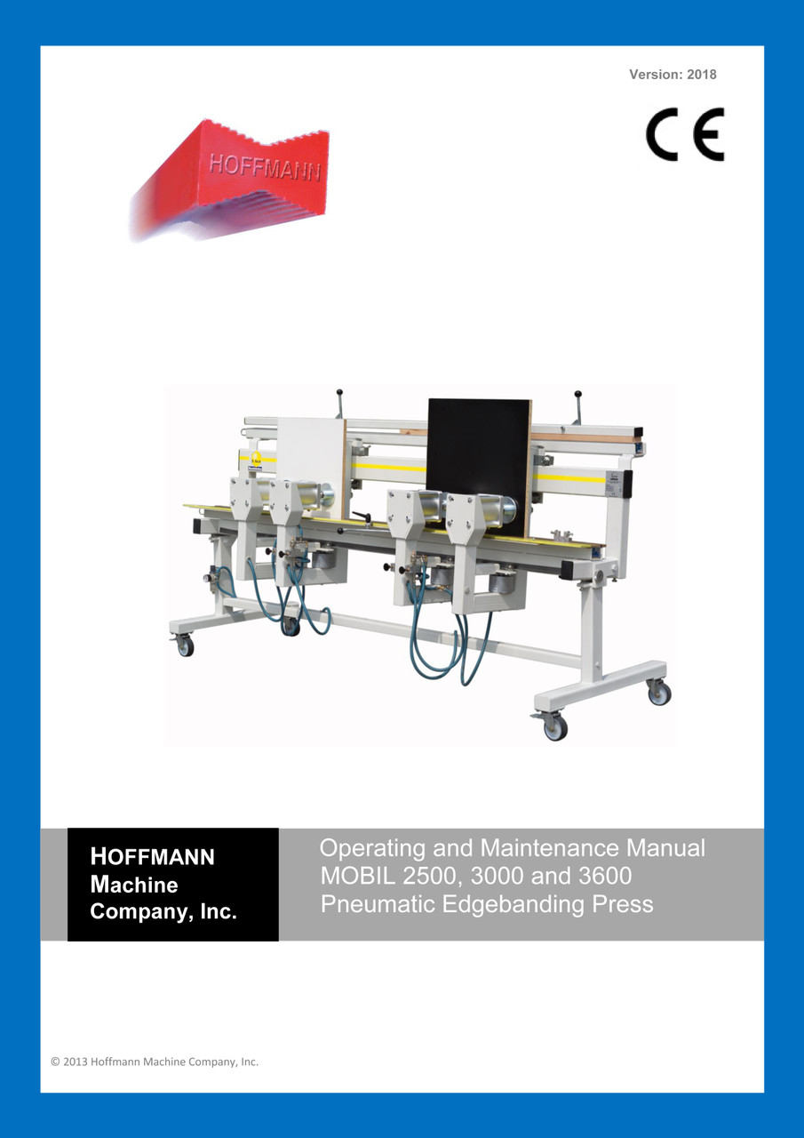 Hoffmann Mobil Edgeband Press Operating Manual 
