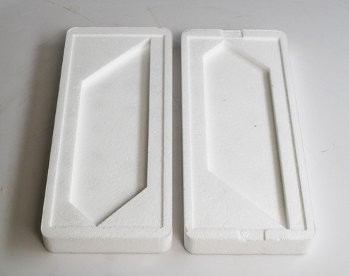 Styrofoam box, fitted for set of MORSO side knives Styrofoam box, fitted for set of MORSO side knives