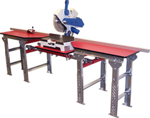 QSMT-6.5x6.5-FS-S QuickSilver Miter Saw Tables, 6.5ft. - 6.5ft., solid top, by Hoffmann-USA