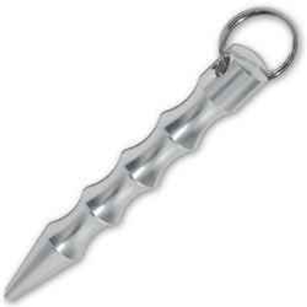 Knockout Knucks Twister Silver Kubotan