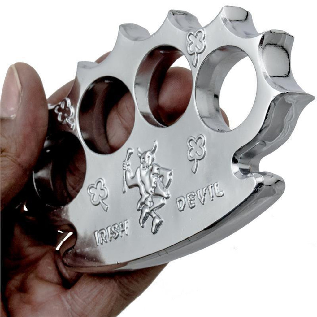 Irish Beater Real Brass Knuckles (Silver)