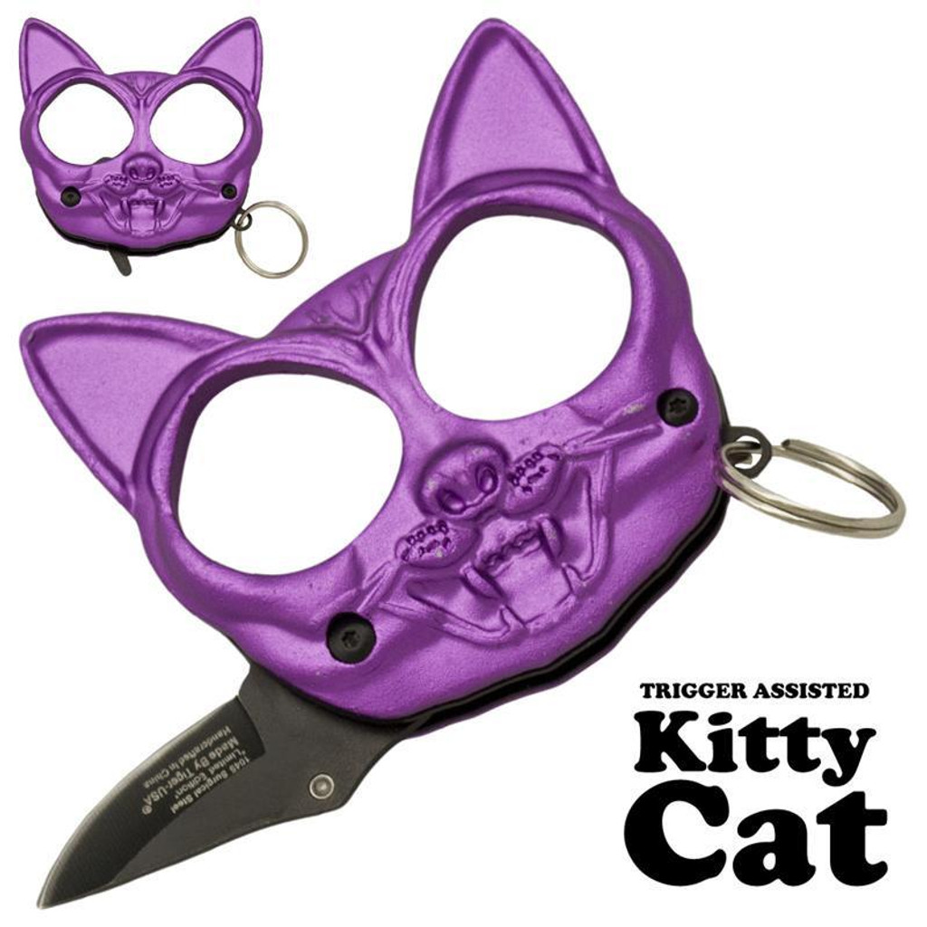 Black Cat Public Safety Jabber and Knife - Purple