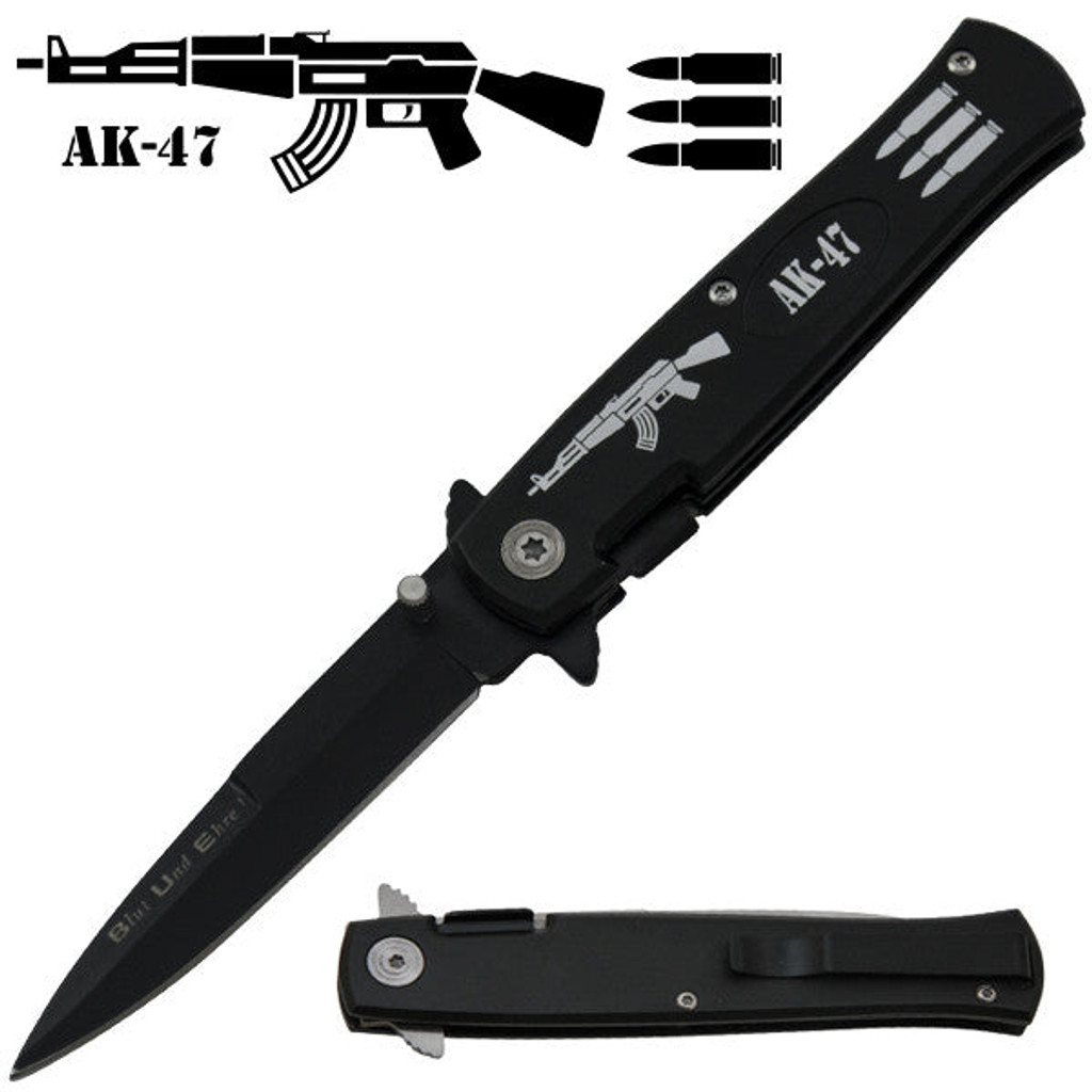 AK-47 Spring Assisted Folding Knife