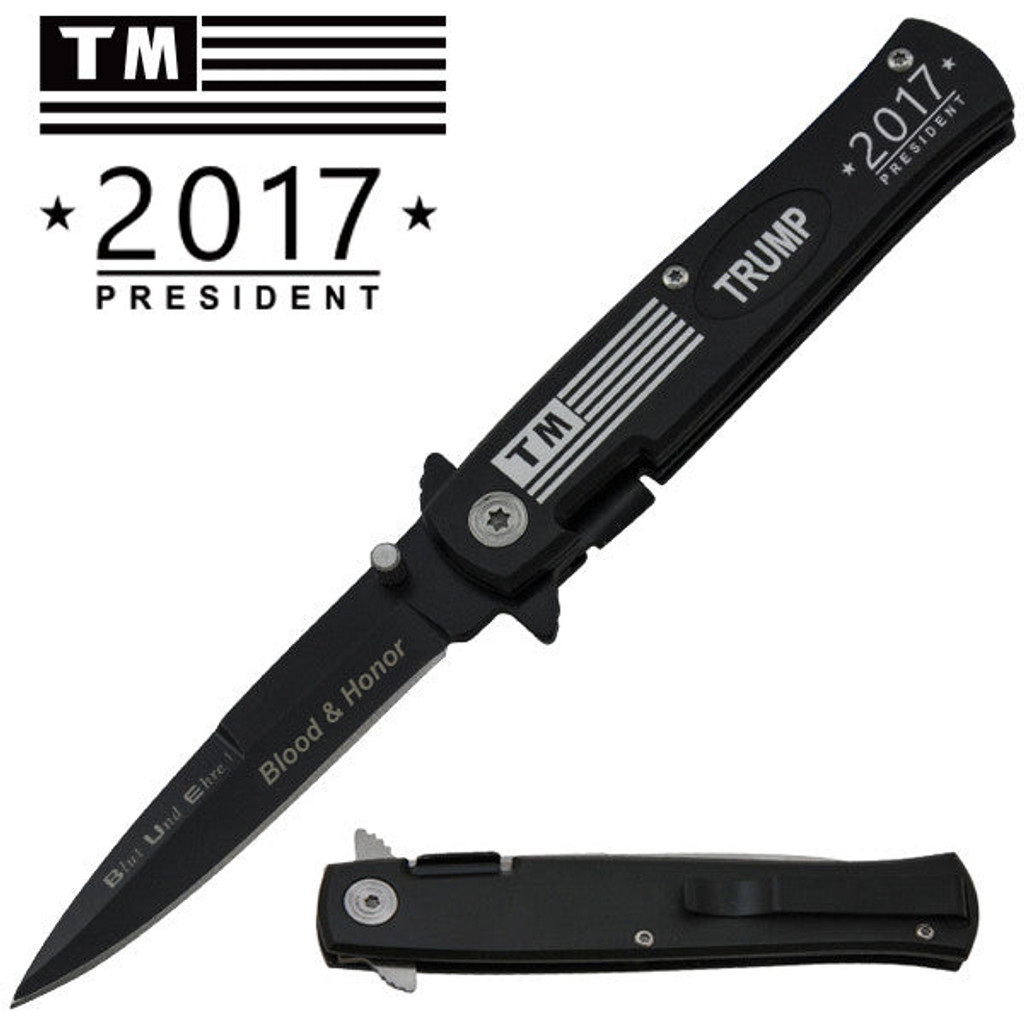 Trump 2016 President Spring Assisted Folding Knife