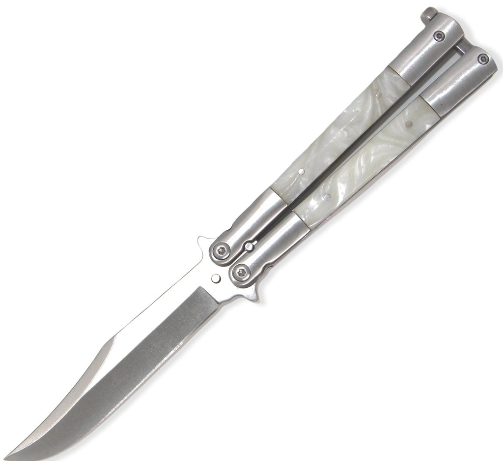 FOLDING KNIFE WHITE PEARL