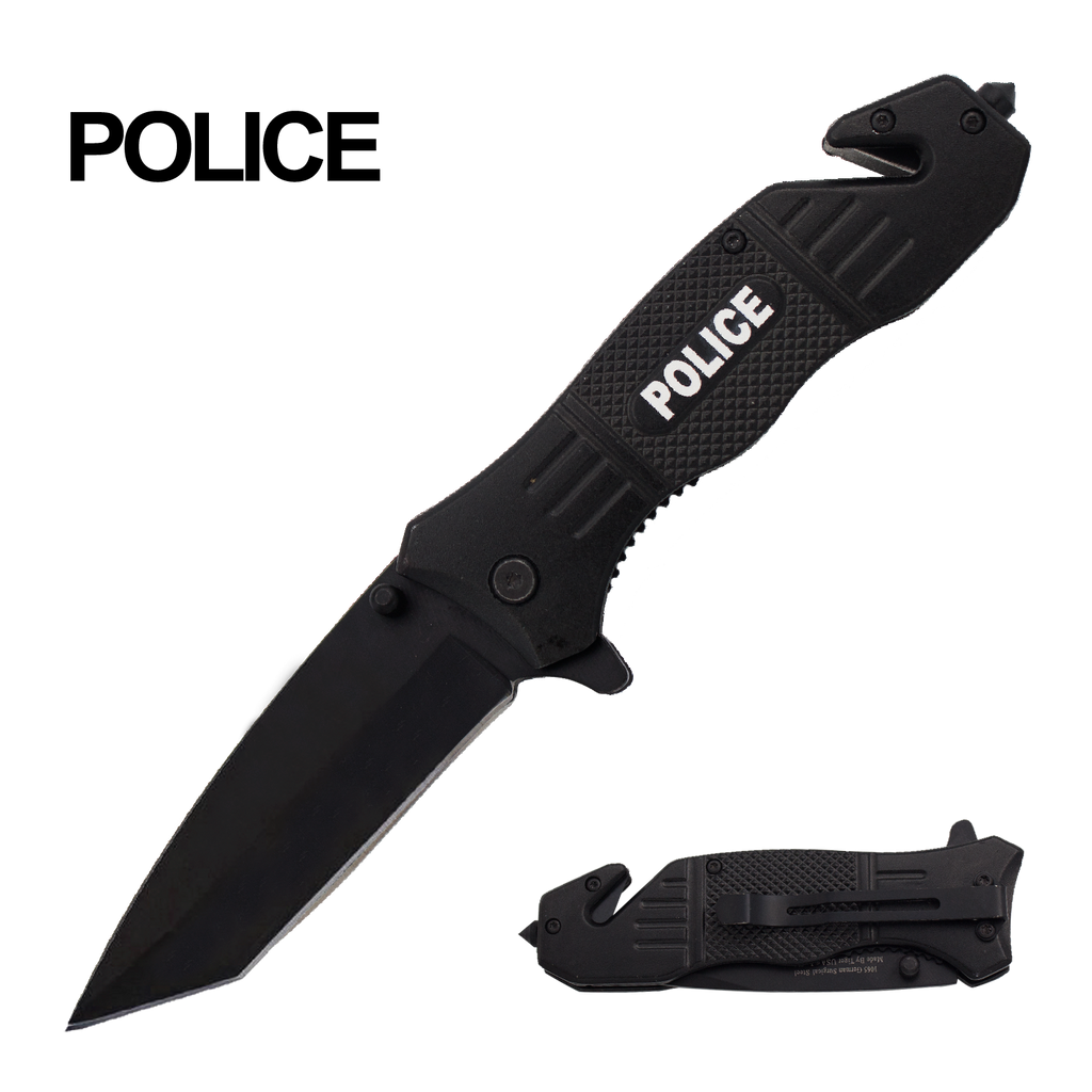 PSO-Police Spring Assisted Liner Lock Tanto Blade Knife