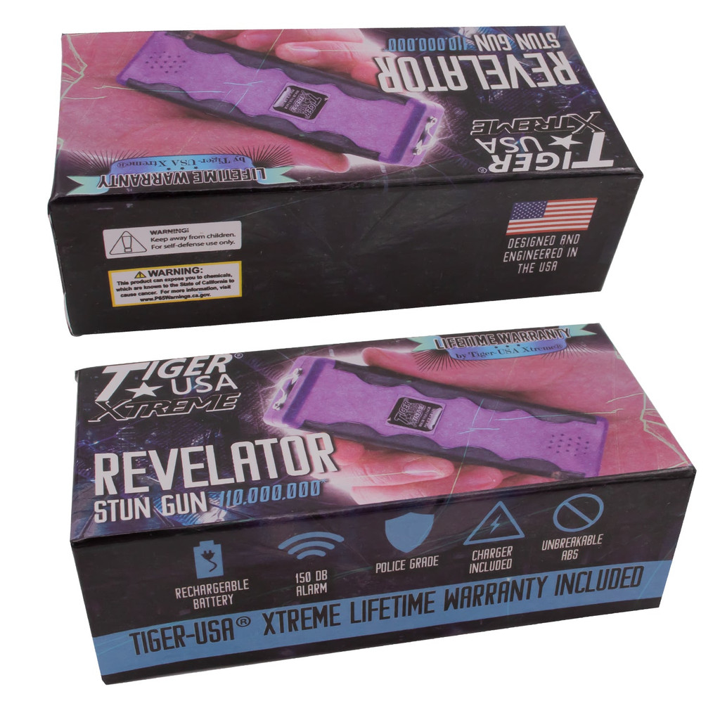 110 Million Revelator Stun Gun with 150db Alarm (Purple)