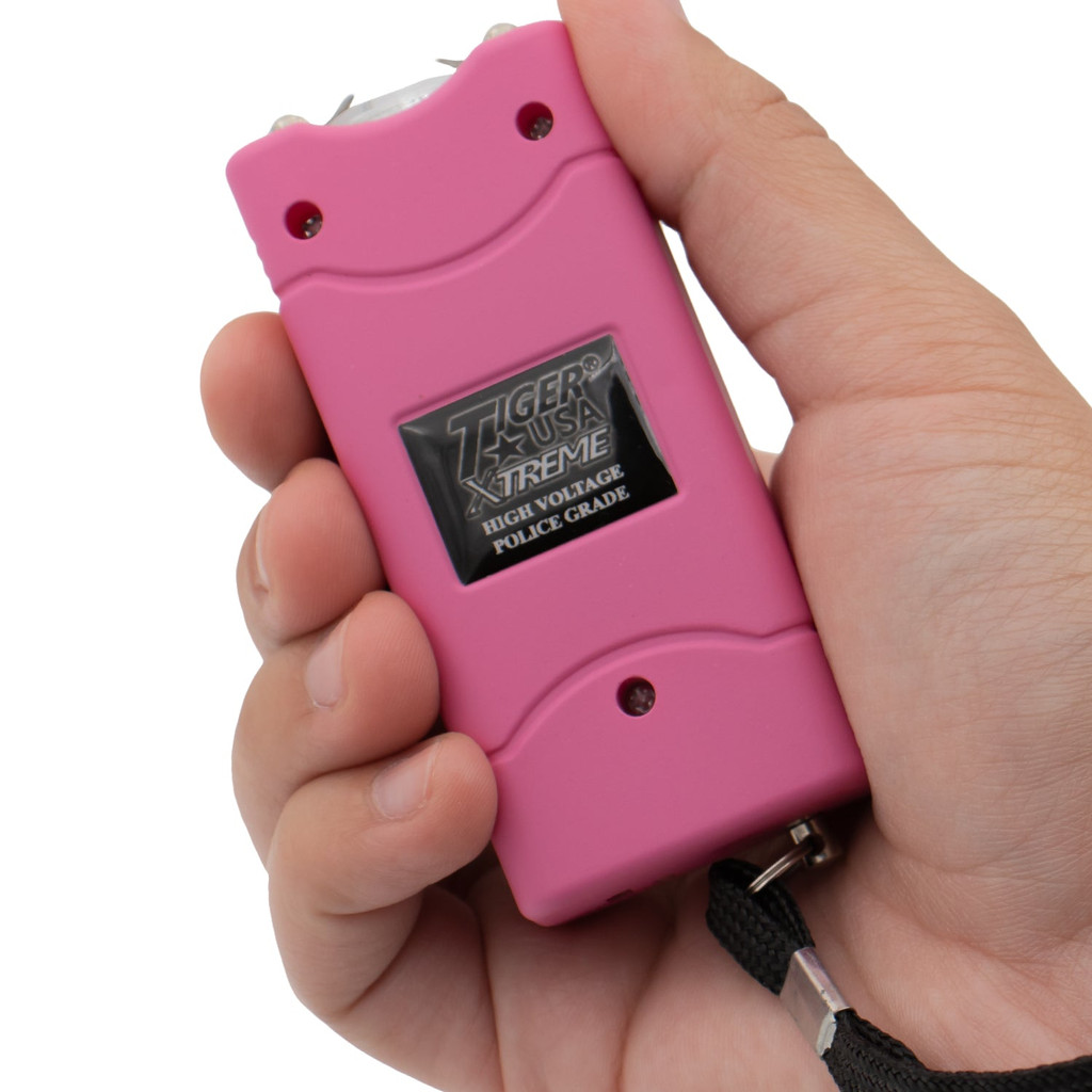 Pink Small Quantum Tiger USA Xtreme Stun Gun 96V