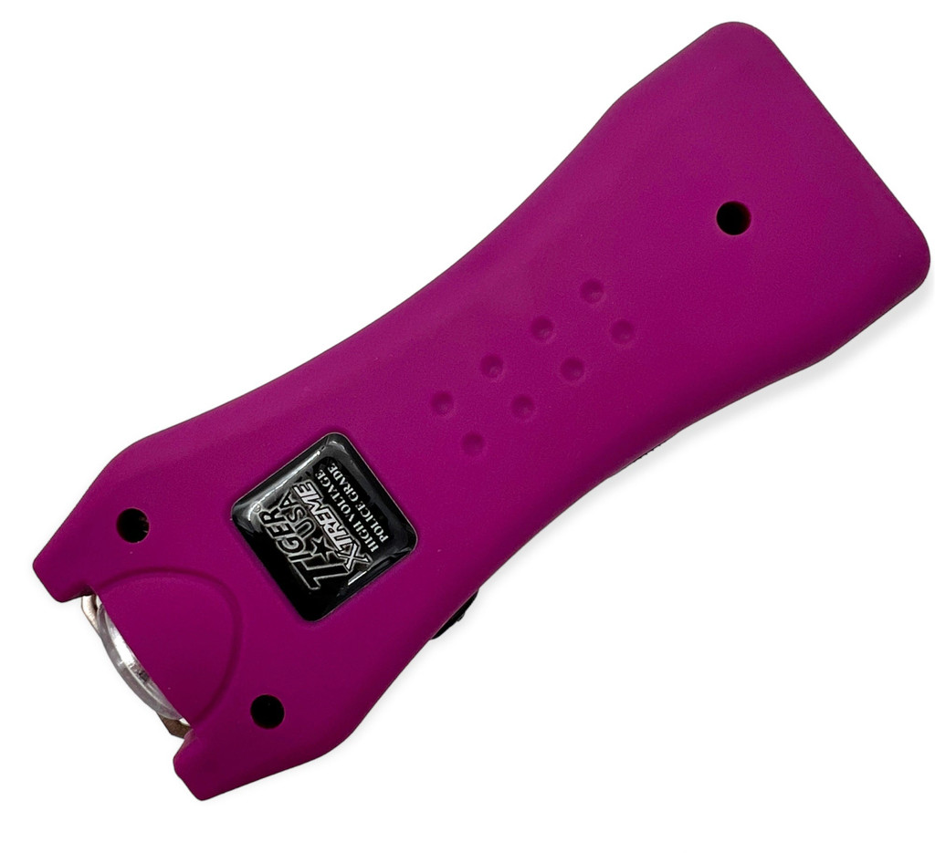 125 Million Mighty Warrior Stun Gun with 200 Lumens Flashlight Dark Purple