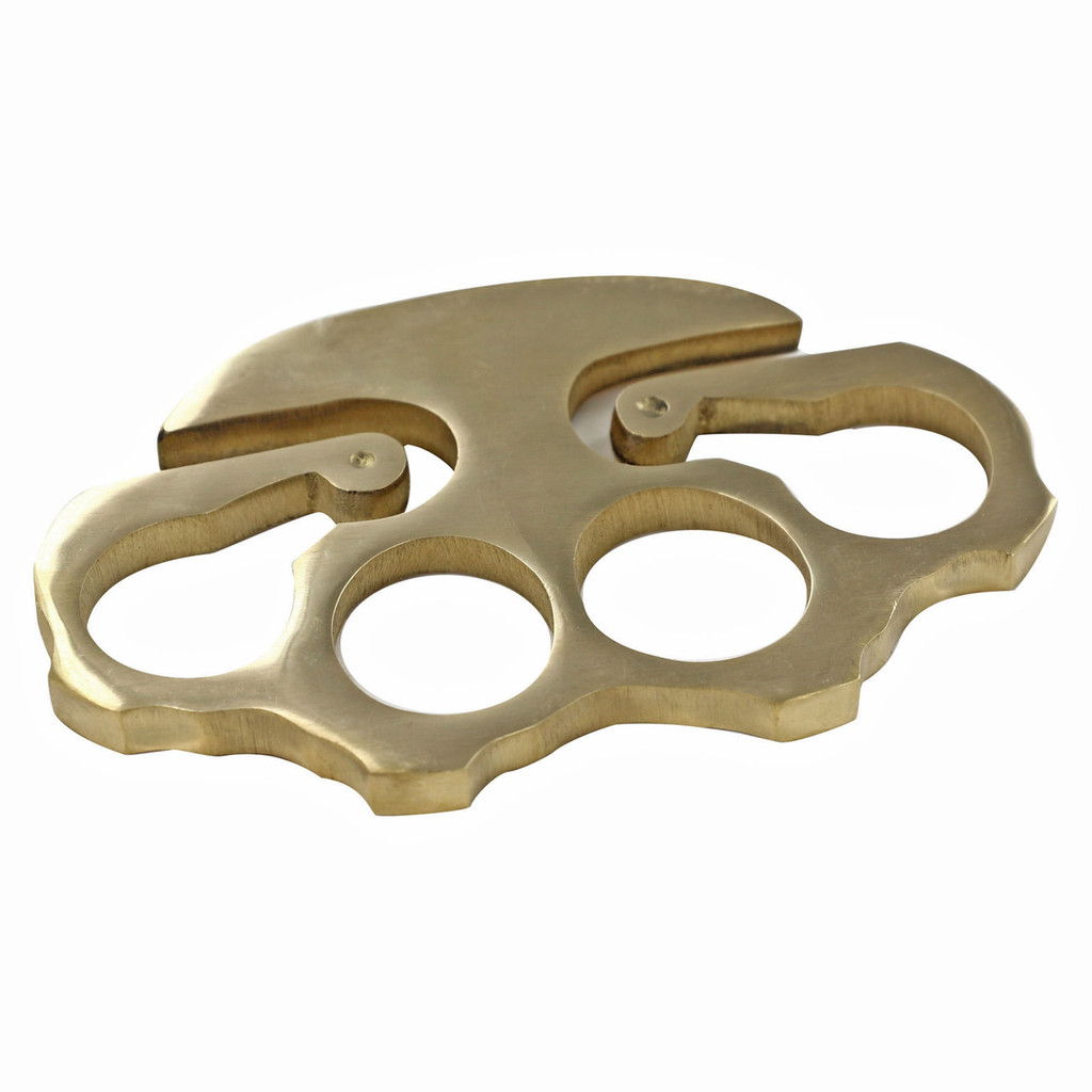 100% Solid Brass Knuckle Key Ring Belt Clip