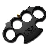 USA Old School Brass Knuckles (Black)