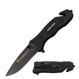 Mercenary Trigger Action Liner Lock Drop Point Blade Knife