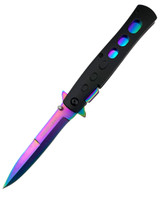 Tiger-USA® folding BLACK and RAINBOW knife