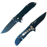 Spring Assisted Folding Knife - Blue (SJ-1020-BL)