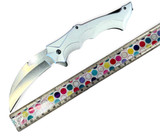 Tiger Usa® Spring Assisted Knife - SILVER