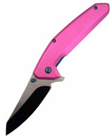 Tiger USA Spring Action PINK Folding knife tanto