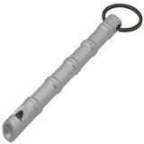 Self Defense Silver Aluminum Keychain Emergency Whistle Kubotan