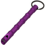 Self Defense Purple Aluminum Keychain Emergency Whistle Kubotan