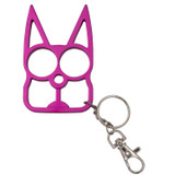 Cat Public Safety Keychain-Pink