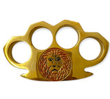 SOLID BRASS Knuckle Paperweight - Lion