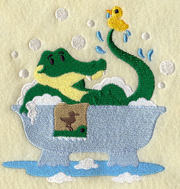 Bathing Cutie Crocodile