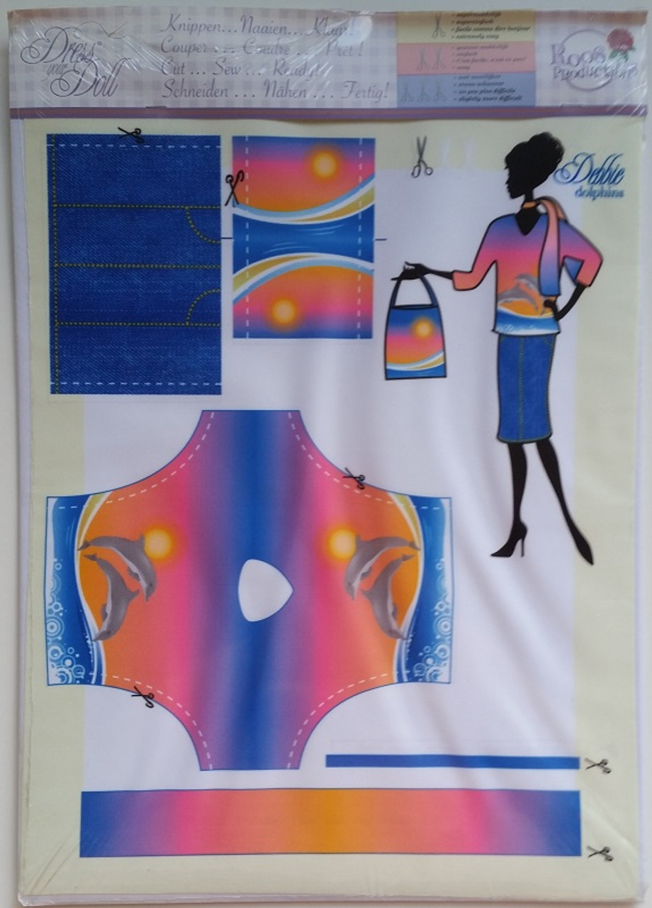 Dress Your Doll Debbie Dolphins Sew Your Own Doll Clothes